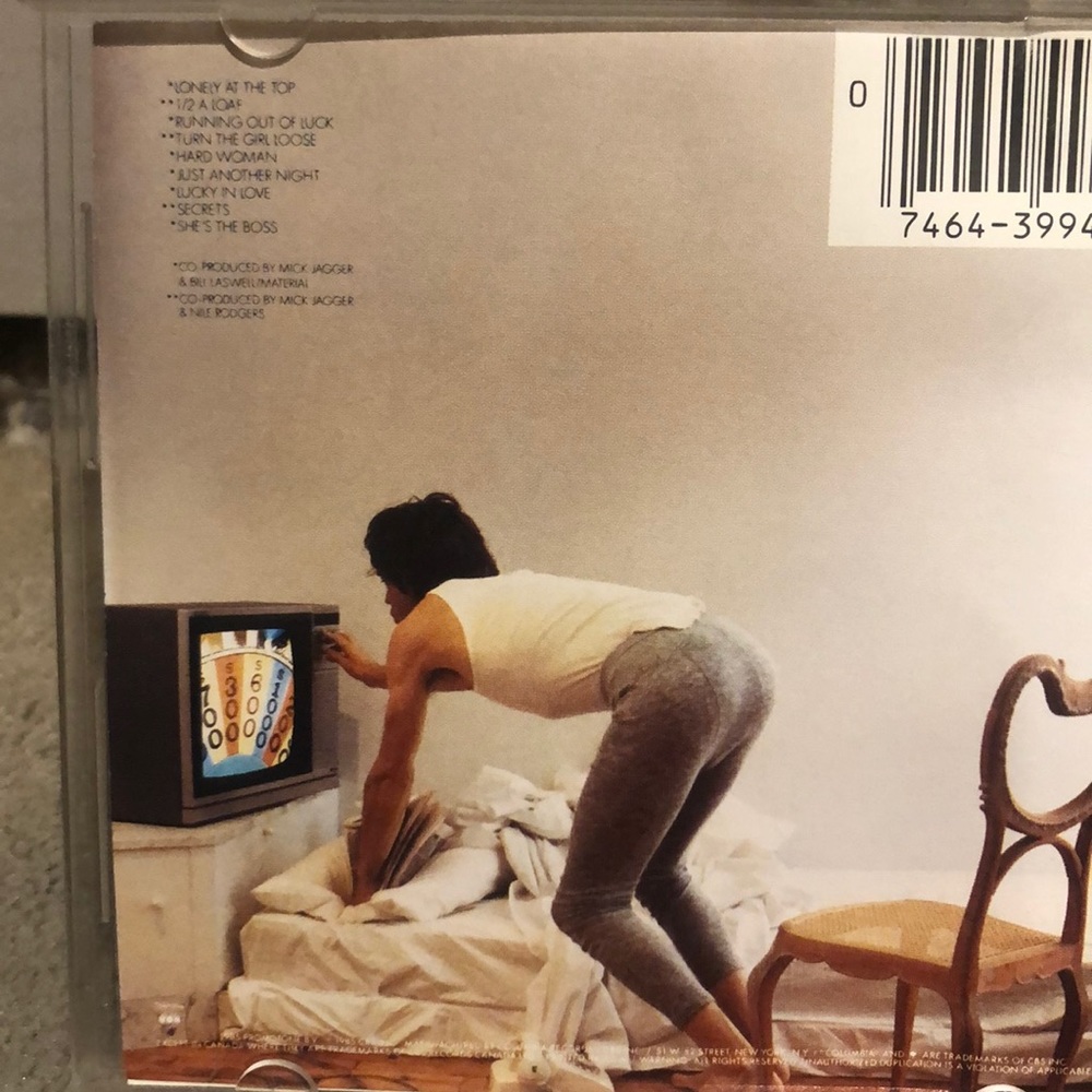 Mick Jagger collectible CDshe’s  the boss VDlounge
